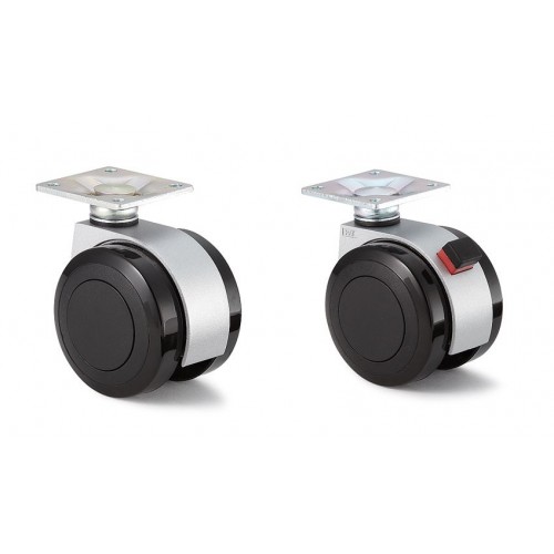 Twin Wheel Caster (Plate Type)